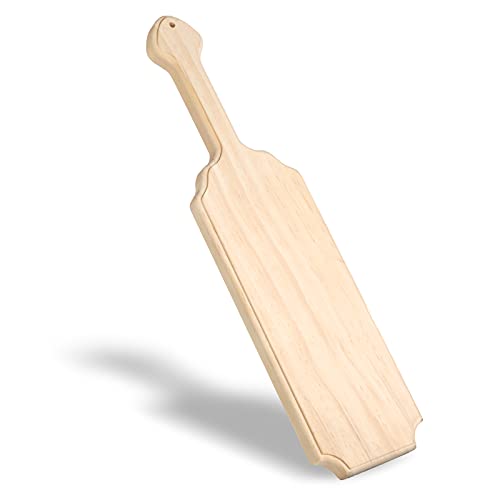 Pllieay 15 Inch Unfinished Wooden Paddle, Greek Fraternity Paddle, Solid Pine Wood Paddle, Wooden Frat Paddle, Natural Color Craft Wood Ideal for DIY Home Decoration