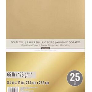 Recollections Gold Foil 65lb Cardstock Paper (Single)