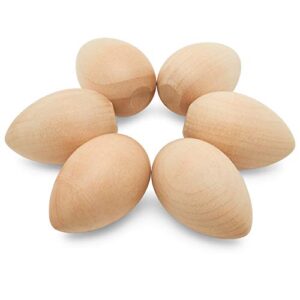 30 Smooth Standable Wooden Easter Eggs to Paint, Quality Small Wooden Eggs for Crafts, Wooden Easter Eggs Paint 2 in, by Woodpeckers