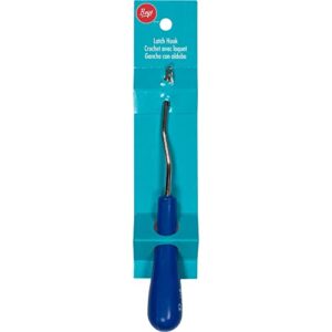 Boye Offset Ergonomic Latch Hook Tool Craft Accessory, 6.5" L, Blue