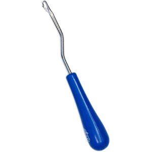 Boye Offset Ergonomic Latch Hook Tool Craft Accessory, 6.5" L, Blue