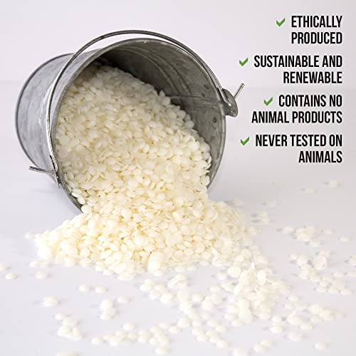American Soy Organics - 100% Midwest Soy Container Wax Beads for Candle Making, 10 lb Bag