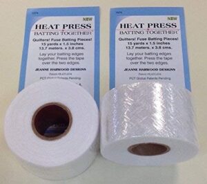 1 1/2″ fusible batting tape 2 pack