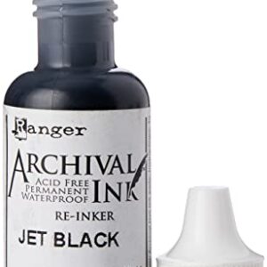 Ranger Archival Pad Reinker .5oz, Jet Black