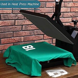 22 Pieces Iron on Numbers T Shirt Heat Transfer Numbers 0 to 9 Jersey Numbers Soft Iron on Numbers for Team Uniform Sports T Shirt Football Basketball Baseball (White,8 Inch)