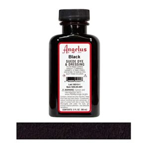 Angelus Brand Suede & Nubuck Dye & Dressing - Black, 3 fl oz