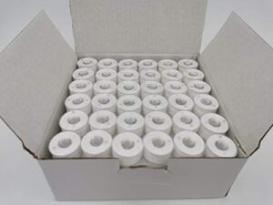 144pcs prewound bobbins size a for domestic sewing/embroidery machines, compatible with brother machines, plastic sided, size a, class 15, 15j, sa156, white color, 100% polyester, 60s/2 100 yards