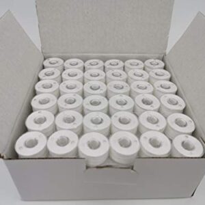 144pcs Prewound Bobbins Size A for Domestic Sewing/Embroidery Machines, Compatible with Brother Machines, Plastic Sided, Size A, Class 15, 15J, SA156, White Color, 100% Polyester, 60S/2 100 Yards