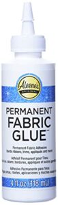 aleene’s 24914 permanent fabric glue 4oz