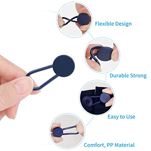 12PCS Pants Button Extender, Waist Button Extenders for Jeans, Waist Extenders for Pants for Women Men, No Sewing Instant Waistband Extension 1-1.8 Inches