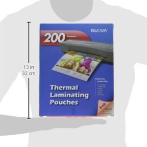 Nuova 200-Pack, 5 Mil Thermal Laminating Pouches 9 x 11.5 Inches, Letter Size (LP205H)