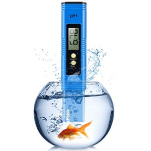 ph meter, 0.01 high accuracy pocket size with 0-14 ph testing range ph tester, digital ph meter for water, water meter for hydroponics, drinking, pool