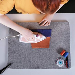 Wool Pressing Pad - 24in x 18in Quilting Ironing Pad - 100% New Zealand Felted Wool Iron Board for Quilters, Great for Quilting Sewing Projects by SAVINA