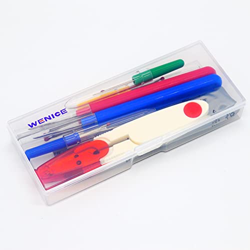 Sewing Seam Ripper Tool 7PCS, 2 Big and 3 Small Handy Stitch Ripper Sewing Tools with 2 Scissors for Sewing Crafting Thread Removin