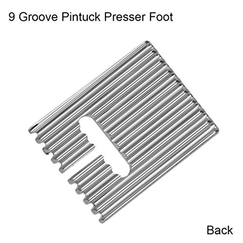 6Pack Twin Needle Double Needle with 2 PCS 9 Groove Pintuck Presser Foot 3 Size 2/90 3/90 4/90 by HOWRIN