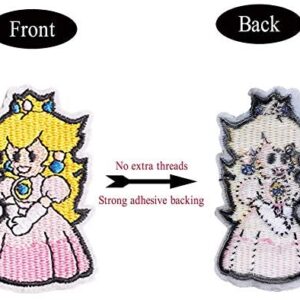 Decorative Patches,16pcs Iron On Patches for Clothing, Embroidered Sew On Super Cute Cartoon Anime Patches for Kids Jackets, Shirts, Backpacks