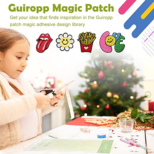 Magic Patch, Patch Magic Adhesive Cut to Fit Freestyle Double-Sided Patch Adhesive Kit (1-Pack) Boy/Girl Scout Patch Adhesive Perfect Decals on Fabric, Clothes, Hats, Bags, and Jeans