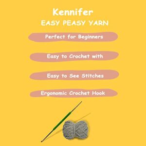 kennifer Crochet Kit for Beginners, Set of 2 Christmas Penguin with Step-by-Step Video Tutorials, Complete Crochet Kit for Adults and Kids, Yarn, Hook, Needles, Scissors, All Accessories Include