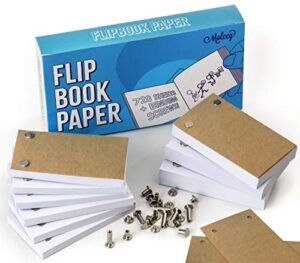 blank flip book paper with holes – 720 sheets (1480 pages) flipbook animation paper : works with flip book kit light pads: for drawing, sketching supplies/comic book kit – drawing paper animation kit
