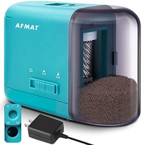 afmat electric pencil sharpener – portble fast pencil sharpener for kids – dual power colored pencil sharpener (plug in or battery operated), ideal for #2 pencils colored pencils, gift