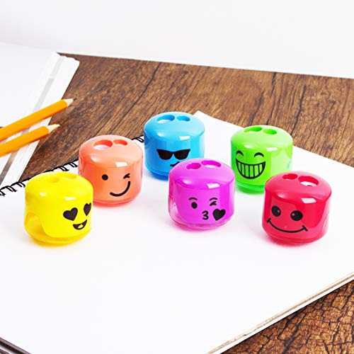 Mr. Pen- Pencil Sharpener, Smiley Sharpener 6 Pack, Pencil Sharpener Kids, Pencil Sharpener for Colored Pencils, Sharpener, Pencil Sharpeners, Pencil Sharpener Manual, Colored Pencil Sharpener