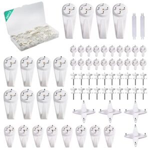 picture hanging kit，picture hanger no damage wall hangers for picture frame，68pcs invisible wall nails for concrete wall, hardwall and cement wall (mix)