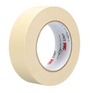 3m masking tape 2307, tan color, general purpose, rubber adhesive, crepe-paper backing, 24 mm x 55 m, 5.2 mil, 1 roll