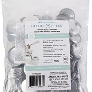 We R Memory Keepers Button Press Refill MED/Bulk, Medium (37mm)