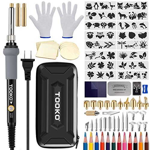 96pcs Wood Burning Kit, Professional Wood Burner Pen Tool, Creative Tool Set Adjustable Temperature WoodBurner for Embossing/Carving,Suitable for Beginners,Adults