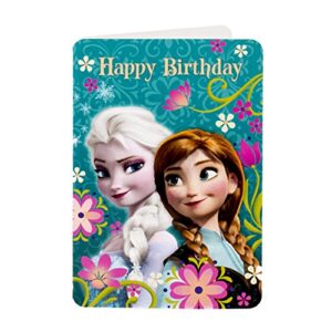 Hallmark 13" Large Frozen Gift Bag with Birthday Card and Tissue Paper (Anna and Elsa)