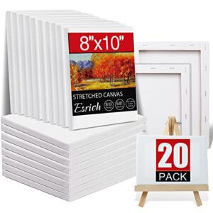 20 pack canvases for painting with 8×10″, painting canvas for oil & acrylic paint.