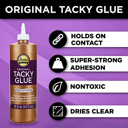 Aleene's Original Tacky Glue, 16 fl oz - 3 Pack, Multi, 48