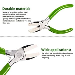 2 Pieces Jewelry Pliers Including 6 in 1 Bail Making Pliers Jewelry Bail Pliers, Nylon Nose Pliers for Jewelry Making Beading Looping Shaping Wire DIY Crafts