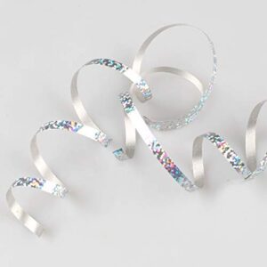 500 Yards Shiny Balloon Ribbons for Party Florist Flowers Wrapping Gift Box Cards Balloons Decoration (Silver)