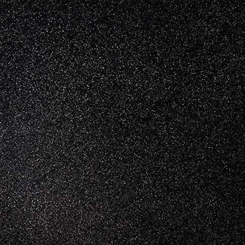 Black Glitter Cardstock - 15 Sheets 12" x 12" Black CardStock for Cricut, Black Glitter Paper for DIY Projects, Scrapbooking, Invitations - 250 GSM Card Stock Easy to Cut and DIY