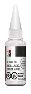 marabu alcohol ink rainbow additive – 20ml bottle – shimmery glitter alcohol ink for epoxy resin, tumbler making, alcohol ink paper, fluid art, and painting