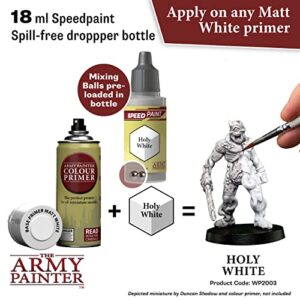 The Army Painter Holy White Speedpaint - Acrylic Non-Toxic Heavily Pigmented Water Based Paint for Tabletop Roleplaying, Boardgames, and Wargames Miniature Model Painting