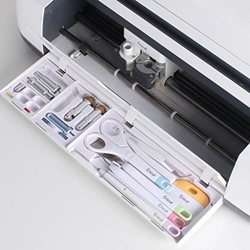 Tool Organizer for Cricut Maker 3/Maker, Cricut Accessories Storage for Cutting Blade, Quickswap Housing and Tips Set, Weeding Tools Kit Bundle, Maker Accessories Storage and Organization