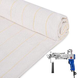 primary tufting cloth with marked lines,rug backing fabric,monks cloth for cut/loop pile tufting gun, punch needle (82.7×78.7in)