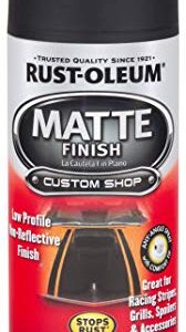 Rust-Oleum 263422 Automotive Matte Finish Spray Paint, 12 oz, Matte Black