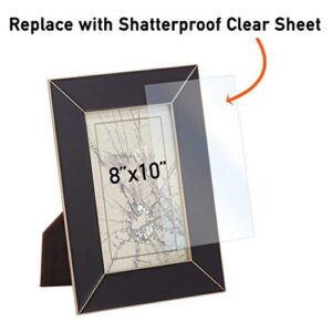 5 Pack of 8x10” PET Sheet/Plexiglass Panels 0.04” Thick; Use for Crafting Projects, Picture Frames, Cricut Cutting and More; Protective Film to Ensure Scratch and Damage Free Sheets