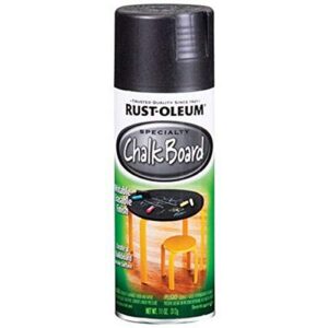rust-oleum specialty paint 1913830 chalkboard spray, black, 11-ounce, 11 ounce