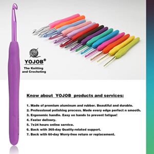 1Pack Size H / 5.0mm Crochet Hook, Super Smooth & Ergonomic for Beginner and Advanced (5.0mm-H)