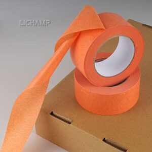 Lichamp Wide Orange Painters Tape 2 inch, 1pc Medium Adhesive Orange Masking Tape, 1.95 inches x 55 Yards
