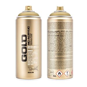 montana cans montana 400 ml color, gold matte spray paint