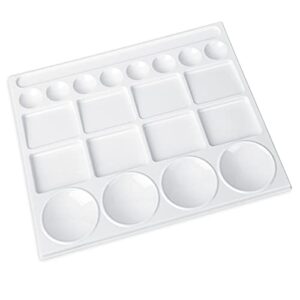 Amazon Basics 20-Well Paint Tray Palettes, White