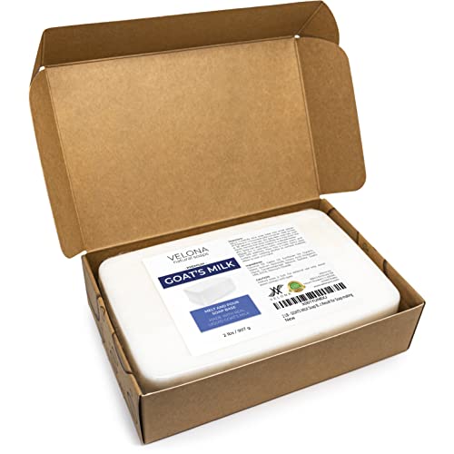 velona 2 LB - GOATS MILK Soap Base SLS/SLES free | Melt and Pour | Natural Bars For The Best Result for Soap-making