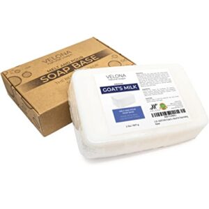 velona 2 LB - GOATS MILK Soap Base SLS/SLES free | Melt and Pour | Natural Bars For The Best Result for Soap-making