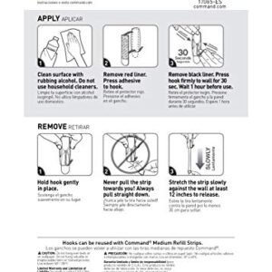 Command Medium Wire Toggle Hooks, Damage Free Hanging Wall Hooks with Adhesive Strips, No Tools Wall Hooks for Hanging Organizational Items in Living Spaces, 7 White Hooks and 8 Command Strips