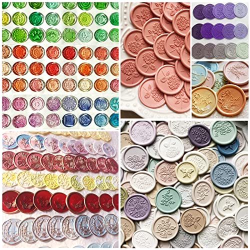 Palksky Wax Seal Mat for Wax Sealing Stamp, 30-Cavity Wax Seal Molds Silicone with 250 PCS Removable Adhesive Dots for DIY Craft Adhesive Waxing